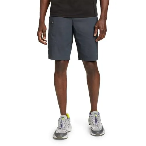 Eddie Bauer Men's Athletic Fit Fixed Waist Active Performance Rainier Shorts, Storm Rainier, 34 $34.19