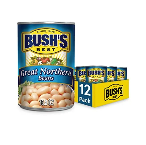 [SnS, AC] $8.91* | 12-Pk 15.8-Oz Bush's Best Canned Great Northern Beans at Amazon (74.3￠ each)