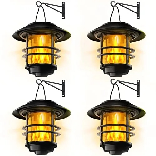 Amazon – Otdair 4-Pack Waterproof Solar Flickering Flame Lanterns $27.49 w/ Code
