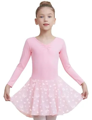 Amazon – DIPUG Girls' Long Sleeve Shiny Ballet Leotard $7.49–$8.49 w/ Code