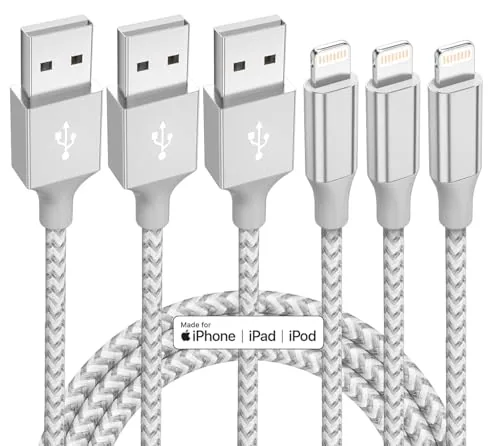Amazon – Bkayp 3-Pack 10' Apple MFi Certified Lightning Cables $2.99 w/ Code