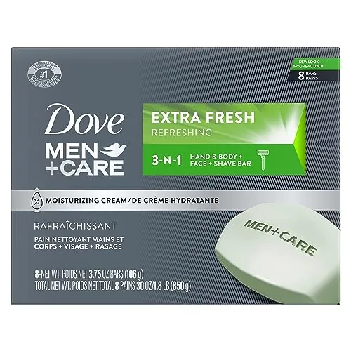 $22.20-$26.10 S&S Q AMAZON 24 Bars (3 x 8) of DOVE MEN + CARE 3 in Cleanser for Body, Face, and Shaving 3.75 oz