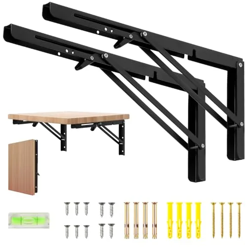 2-Pack 16" Dntorx Folding Shelf Bracket $9.99 + Free S&H w/ Prime or $35+