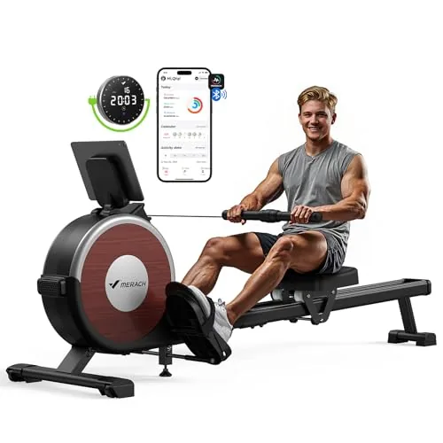 MERACH Magnetic Resistance Rowing Machine w/ 16 Levels