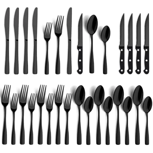 40-Pc BEWOS Stainless Steel Flatware Set (Service for 8)