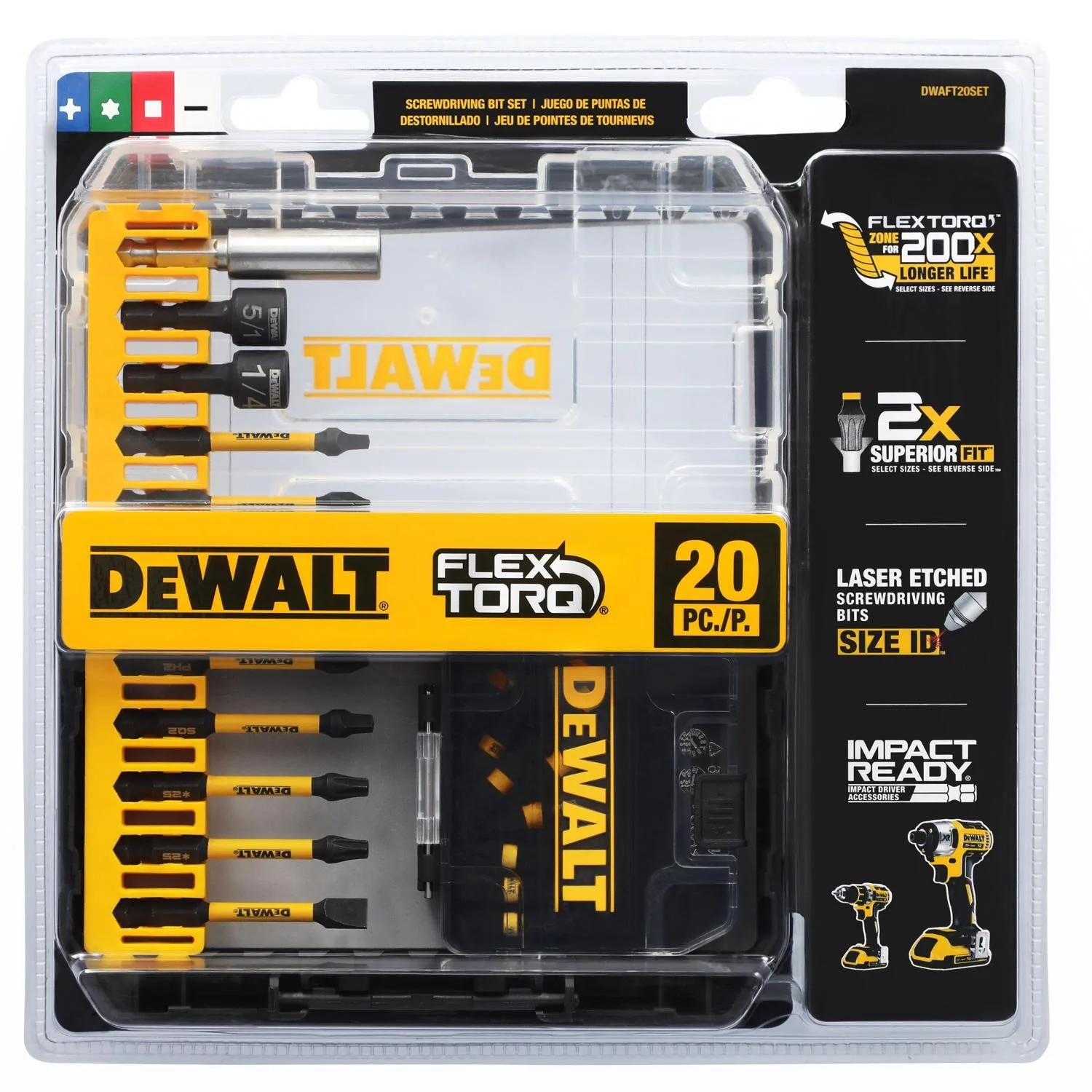 DeWalt FlexTorq Assorted Assorted Screwdriving Bit Set Alloy Steel 43 pc $16.99
