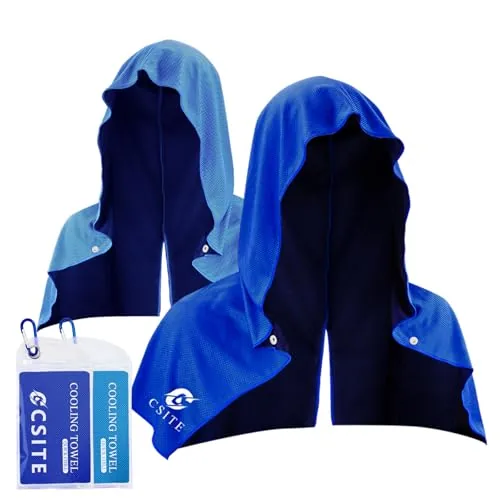 2-Pack CSITE 29"x12" UPF 50 Instant Cooling Hoodie Towels $8.99 + Free Shipping w/ Prime or on $35+